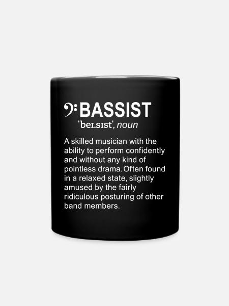 Bassist Definition English - Tasse einfarbig - Schwarz