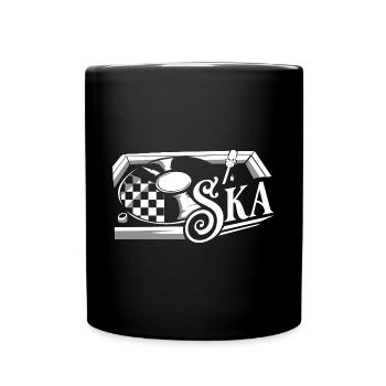 Rhythmischer Ska Trompetensound - Tasse einfarbig - Schwarz - Vorne
