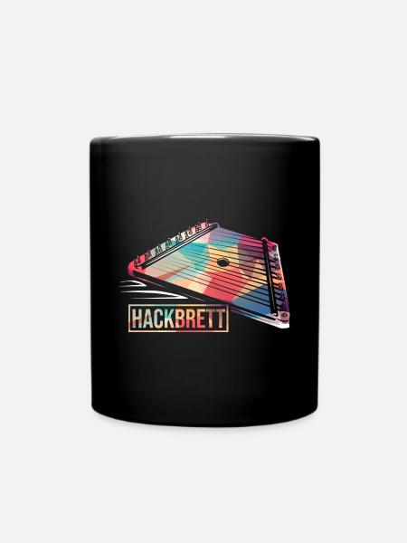 Beschwingtes Hackbrett Trachtenfest - Tasse einfarbig - Schwarz