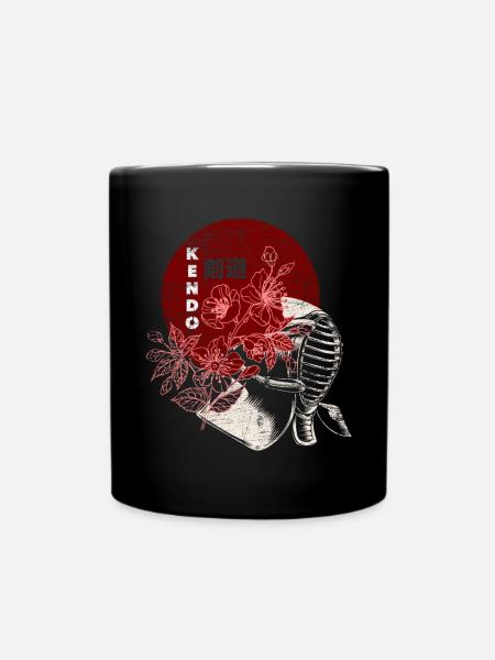 Leidenschaftliche Kendo Kämpferin - Tasse einfarbig - Schwarz