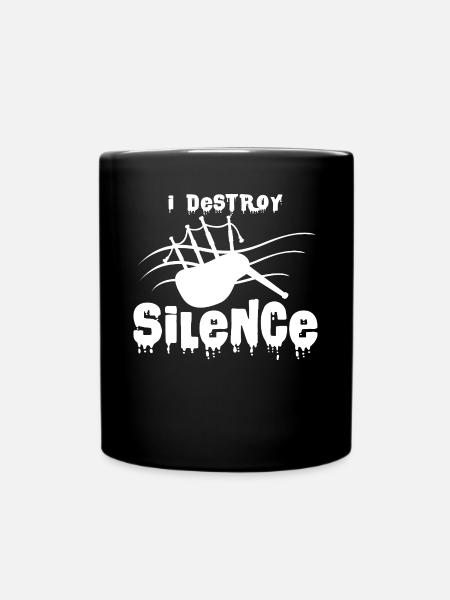 Dudelsack - Tasse einfarbig - Schwarz