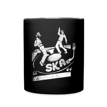 Jamaikanischer Ska Bläsersatz - Tasse einfarbig - Schwarz - Vorne