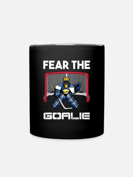 Goalie Hockey Torwart Eishockey - Tasse einfarbig - Schwarz