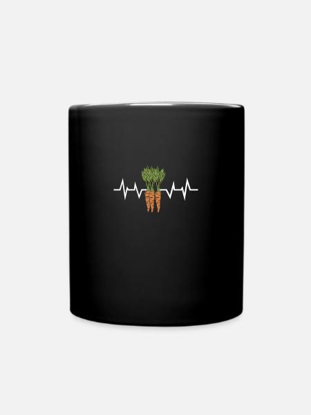 Mohrrübe Karotte Gemüse - Tasse einfarbig - Schwarz
