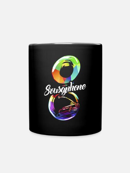 Kraftvolles Sousaphon Marschkapelle - Tasse einfarbig - Schwarz