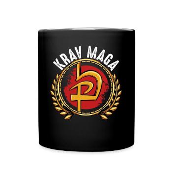 Krav Maga - Tasse einfarbig - Schwarz - Vorne