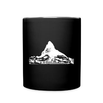 Matterhorn - Tasse einfarbig - Schwarz - Vorne