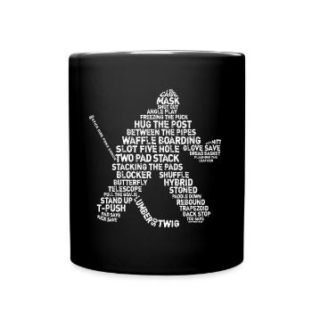 Gardien de but Lingo - version grunge de texte - Mug uni - noir - Devant