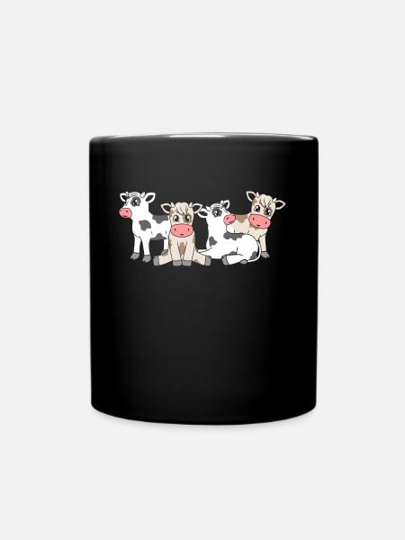 Kälber - Tasse einfarbig - Schwarz