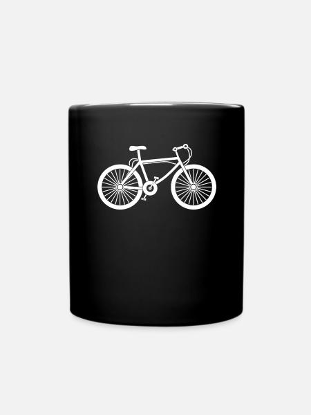 Fahrrad - Tasse einfarbig - Schwarz
