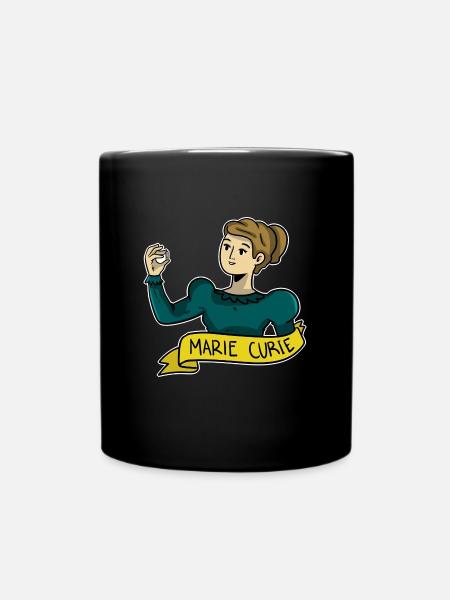 Kluge Nobelpreisträgerin Marie Curie - Tasse einfarbig - Schwarz