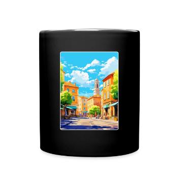 Aix En Provence France Vintage Travel Poster WPA - Full Colour Mug - black - Front