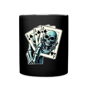Jeu de cartes Alien - Mug uni - noir - Devant
