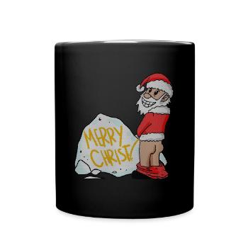 Noël laid drôle - Mug uni - noir - Devant