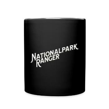 Nationalpark Ranger – Wildhüter & Naturschutz - Tasse einfarbig - Schwarz - Vorne