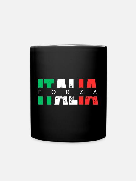 Forza ITALIA - Tasse einfarbig - Schwarz