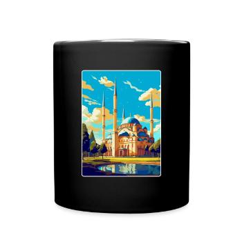 Edirne Türkei Vintage Reiseposter WPA Souvenir - Tasse einfarbig - Schwarz - Vorne