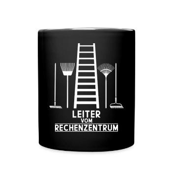 LEITER RECHENZENTRUM - Tasse einfarbig - Schwarz - Vorne