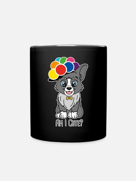 Hund - Tasse einfarbig - Schwarz