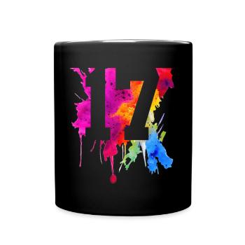 17 YEARS 17TH BIRTHDAY - Full Colour Mug - black - Front