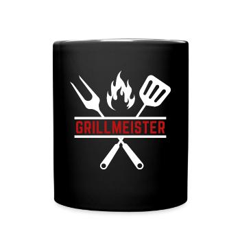 grillmeister - Tasse einfarbig - Schwarz - Vorne