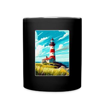 Plymouth England Uk Vintage Reiseplakat Souvenir - Tasse einfarbig - Schwarz - Vorne