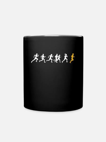 Marathonläufer Marathon Marathonsieger Läufer - Tasse einfarbig - Schwarz