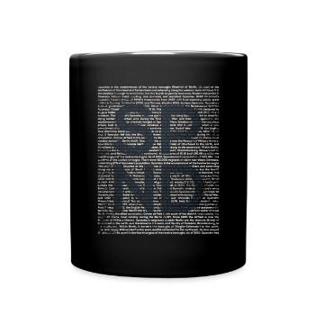 Historisches Spandau Kolkviertel - Tasse einfarbig - Schwarz - Vorne