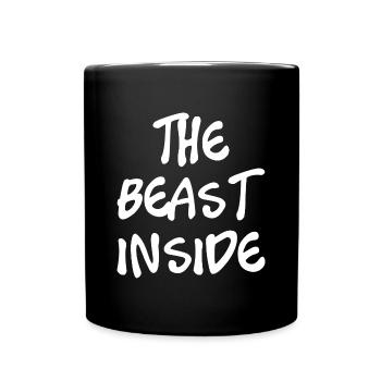 The Beast inside - Tasse einfarbig - Schwarz - Vorne