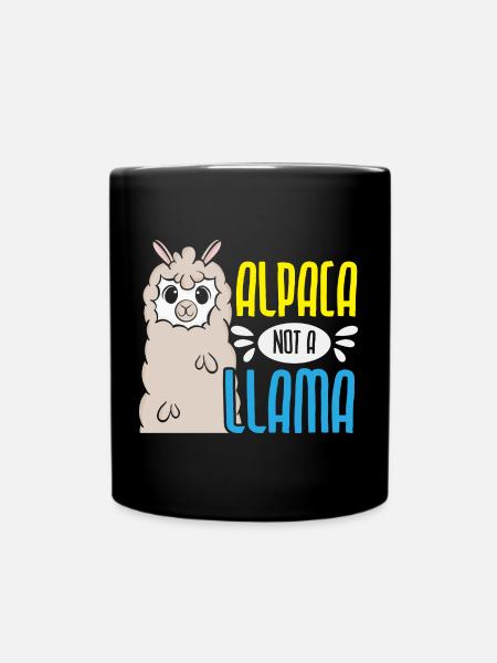 Alpaka Nicht Llama Alpakaflüsterer Bauernhoftier - Tasse einfarbig - Schwarz