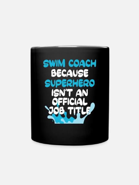 Schwimmlehrer - Tasse einfarbig - Schwarz