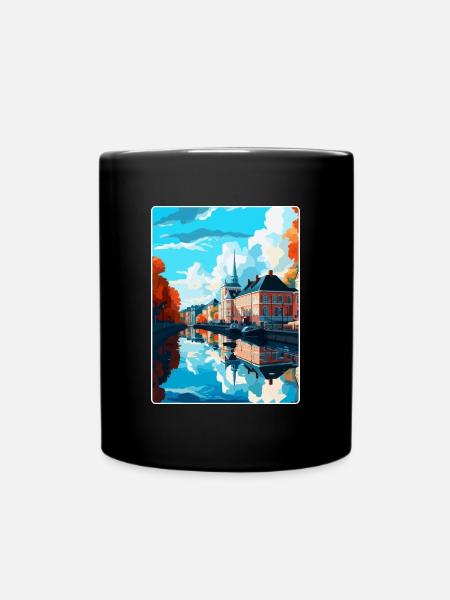 Karlstad Schweden Vintage Reiseplakat Souvenir WPA - Tasse einfarbig - Schwarz