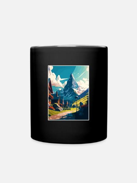 Grindelwald Schweiz Vintage Reiseposter WPA - Tasse einfarbig - Schwarz