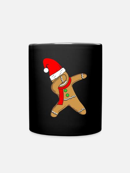 Lebkuchen Kinder Xmas Gingerbread DAB Weihnachten - Tasse einfarbig - Schwarz