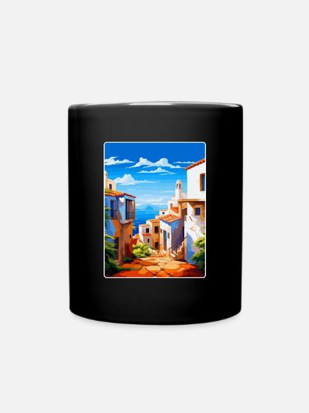 Almería Spanien Vintage Reiseplakat WPA Souvenir - Tasse einfarbig - Schwarz