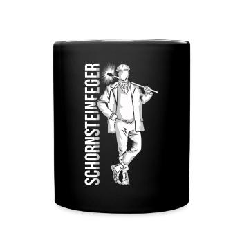 Zünftiger Schornsteinfeger Handwerk - Tasse einfarbig - Schwarz - Vorne