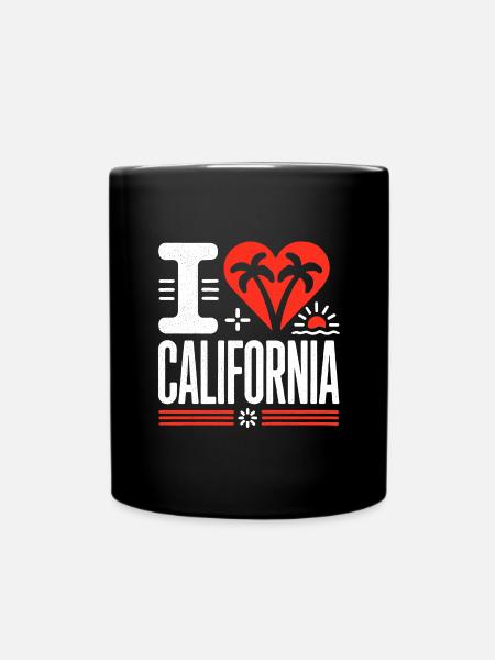 Ich Liebe Kalifornien | The Golden State - Tasse einfarbig - Schwarz