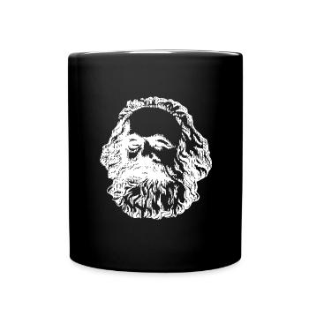 Streitbarer Karl Marx Revolutionär - Tasse einfarbig - Schwarz - Vorne