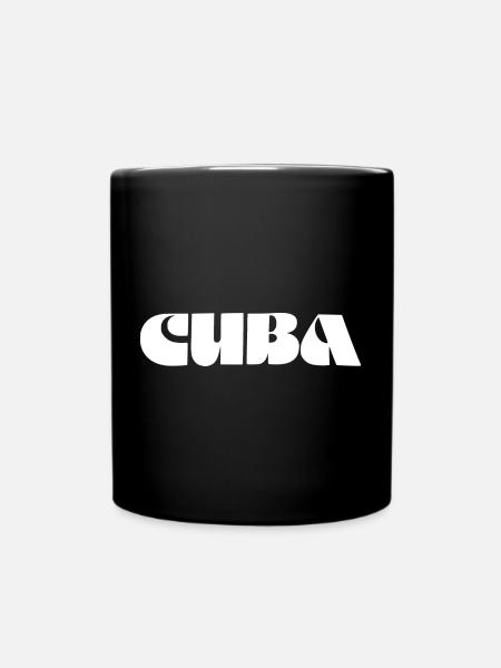 Kuba - Tasse einfarbig - Schwarz