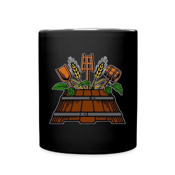 Brewer logo - Full Colour Mug - black - Front