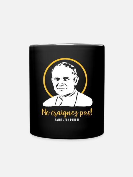Fürchtet euch nicht - Papst Johannes Paul II JP2 - Tasse einfarbig - Schwarz