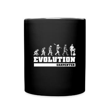 Kerniger Zimmermann Dachstuhl - Tasse einfarbig - Schwarz - Vorne
