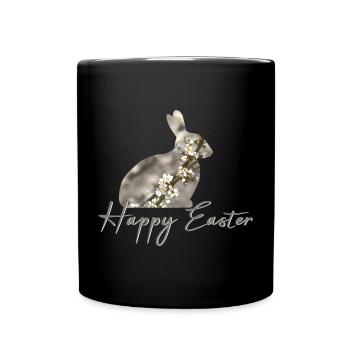 Easter happy Easter - Tasse einfarbig - Schwarz - Vorne