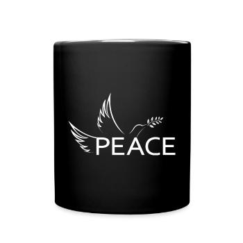 Paix Paix Colombe de la Paix Manifestation Protestation Liberté - Mug uni - noir - Devant