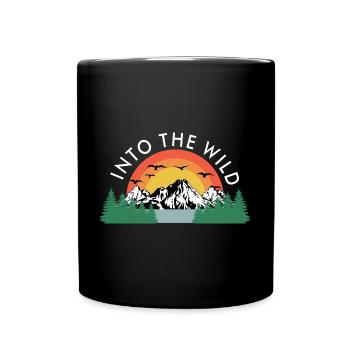 Dans la randonnée de randonnée des grimpeurs sauvages - Mug uni - noir - Devant