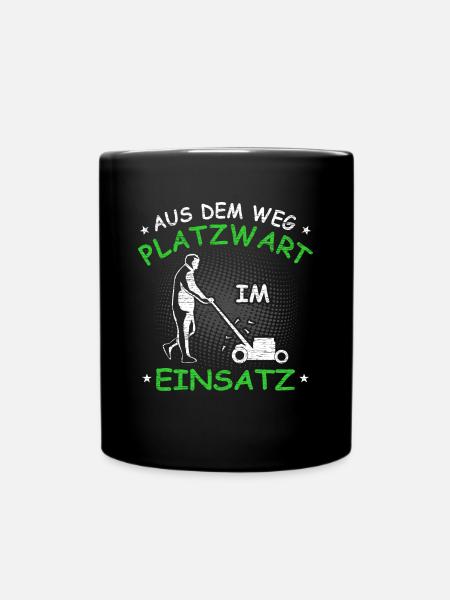 Platzwart Geschenkidee - Tasse einfarbig - Schwarz