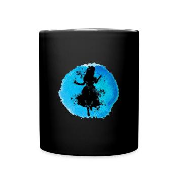 Alice Im Untergrund - - Tasse einfarbig - Schwarz - Vorne