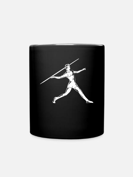 Speerwerfer - Tasse einfarbig - Schwarz
