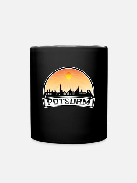 Potsdam Deutschland Skyline Vintage Sunset Travel Souv - Tasse einfarbig - Schwarz