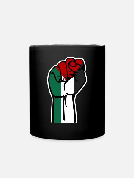 Freies Palästina Revolution - Tasse einfarbig - Schwarz